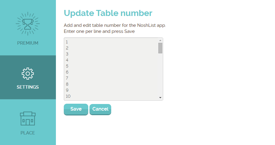 tables web